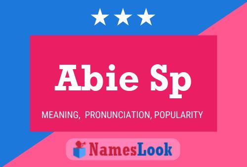 Abie Sp Name Poster