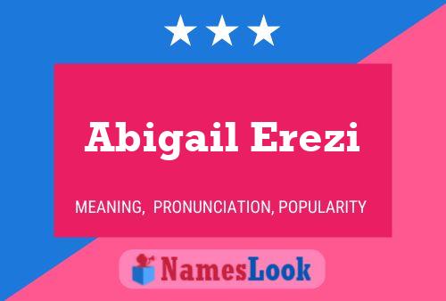 Abigail Erezi Name Poster