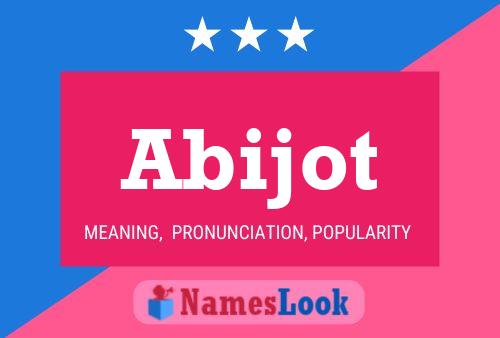 Abijot Name Poster