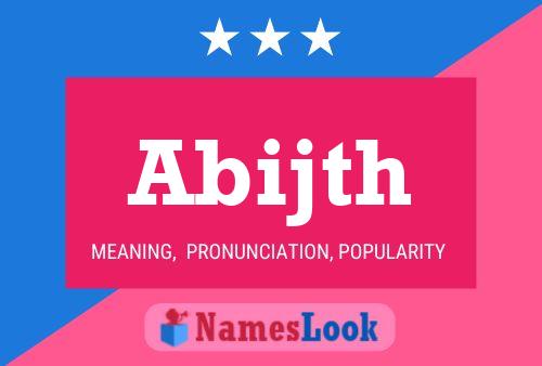 Abijth Name Poster