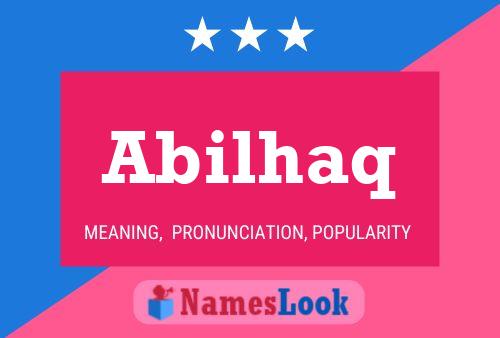 Abilhaq Name Poster