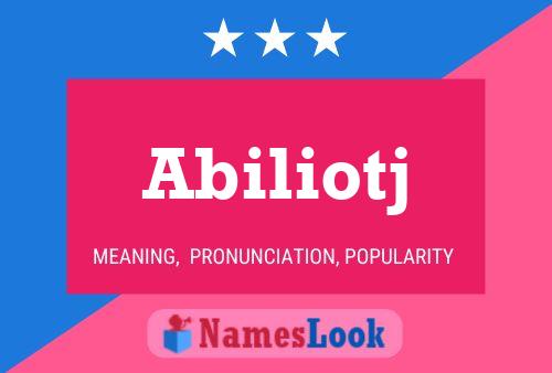 Abiliotj Name Poster