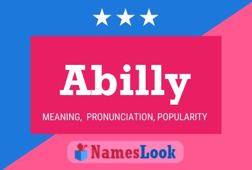 Abilly Name Poster