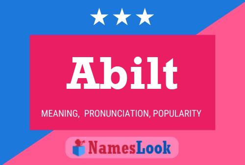 Abilt Name Poster