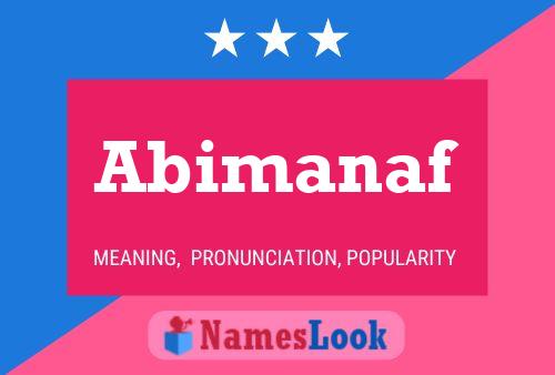 Abimanaf Name Poster