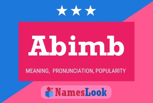 Abimb Name Poster