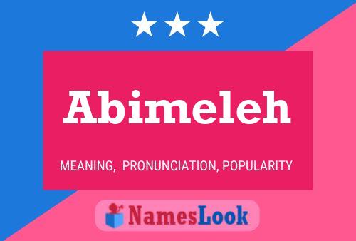 Abimeleh Name Poster