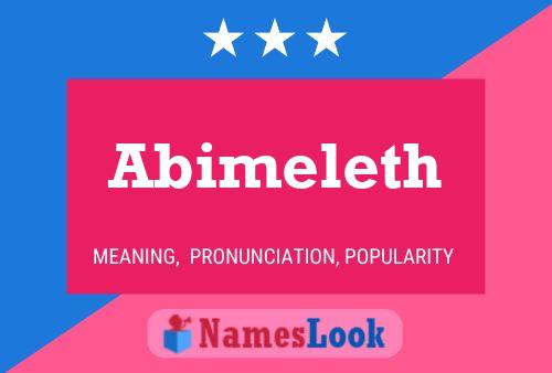 Abimeleth Name Poster