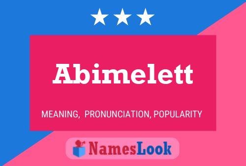 Abimelett Name Poster