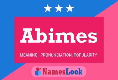 Abimes Name Poster