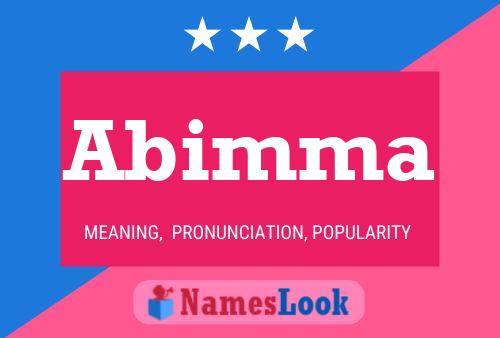 Abimma Name Poster