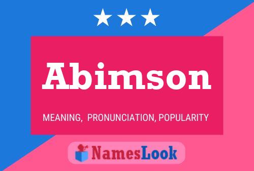 Abimson Name Poster