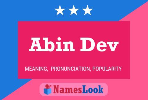 Abin Dev Name Poster