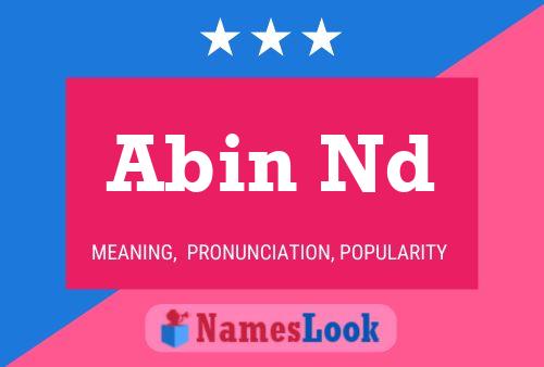 Abin Nd Name Poster