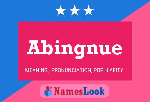 Abingnue Name Poster