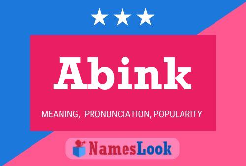 Abink Name Poster