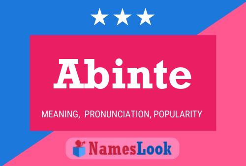 Abinte Name Poster