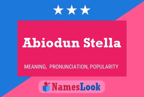 Abiodun Stella Name Poster