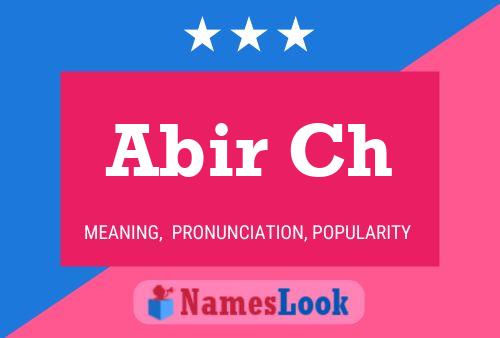 Abir Ch Name Poster