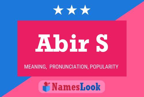 Abir S Name Poster