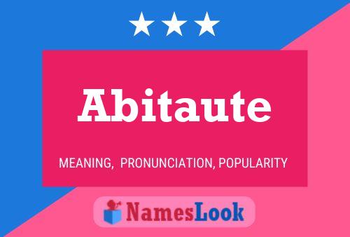 Abitaute Name Poster