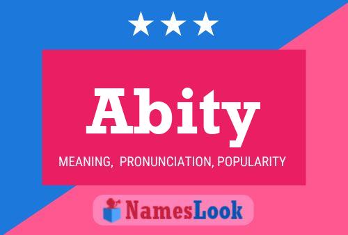 Abity Name Poster