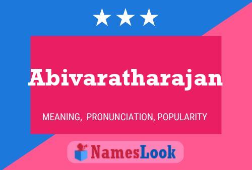 Abivaratharajan Name Poster