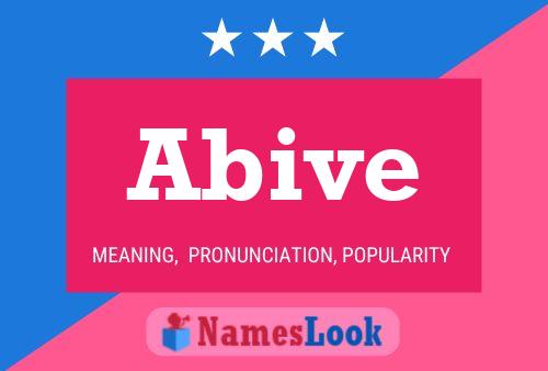 Abive Name Poster