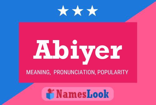 Abiyer Name Poster