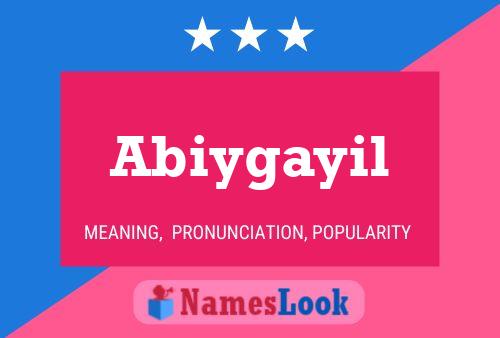 Abiygayil Name Poster