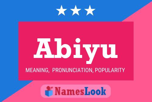 Abiyu Name Poster