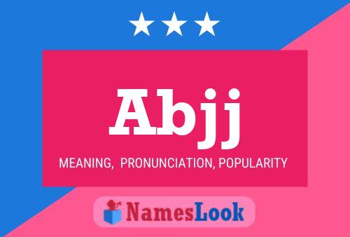 Abjj Name Poster