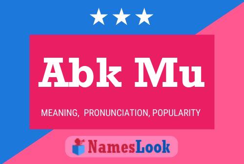 Abk Mu Name Poster