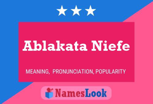 Ablakata Niefe Name Poster