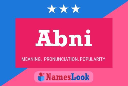 Abni Name Poster