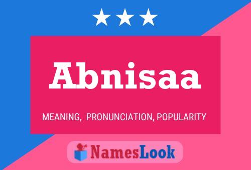 Abnisaa Name Poster