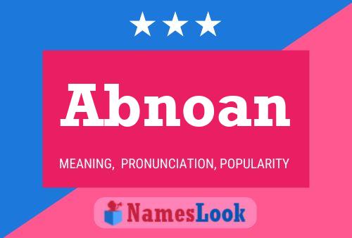 Abnoan Name Poster