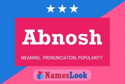 Abnosh Name Poster