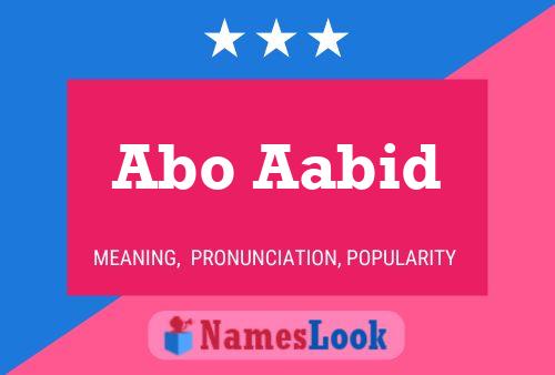 Abo Aabid Name Poster