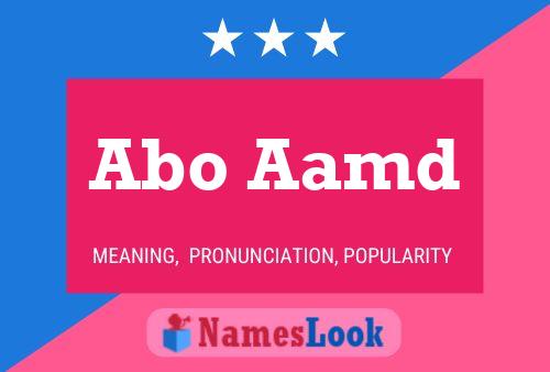 Abo Aamd Name Poster