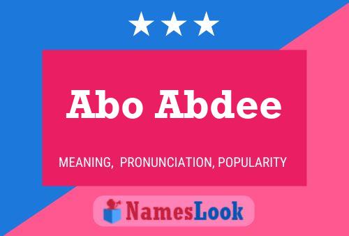 Abo Abdee Name Poster