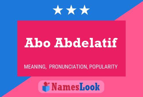 Abo Abdelatif Name Poster