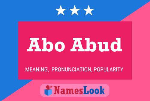 Abo Abud Name Poster