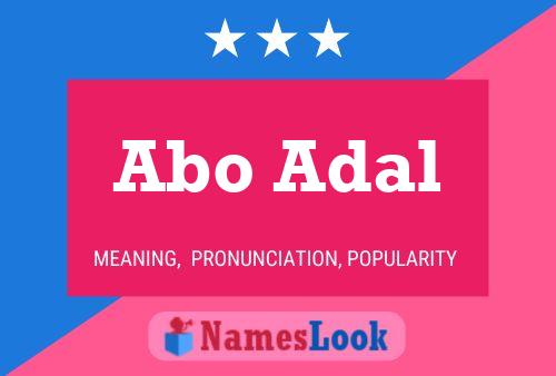 Abo Adal Name Poster