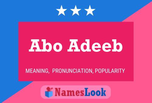 Abo Adeeb Name Poster