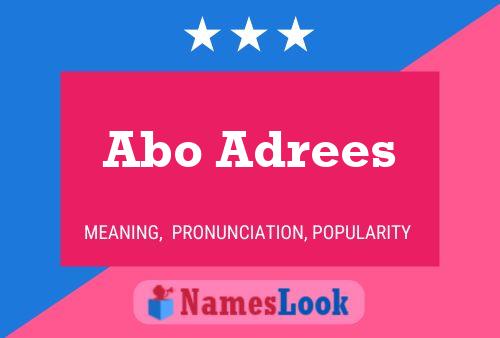 Abo Adrees Name Poster