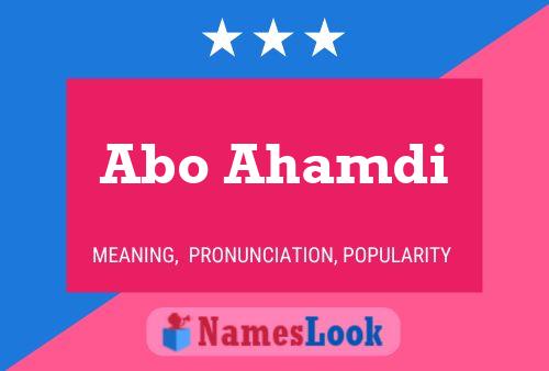 Abo Ahamdi Name Poster