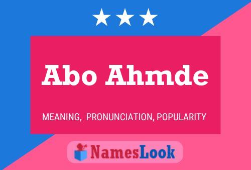 Abo Ahmde Name Poster