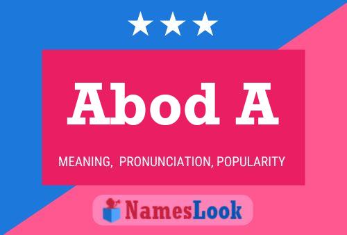 Abod A Name Poster