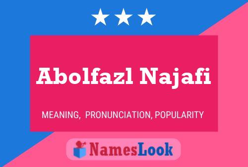 Abolfazl Najafi Name Poster